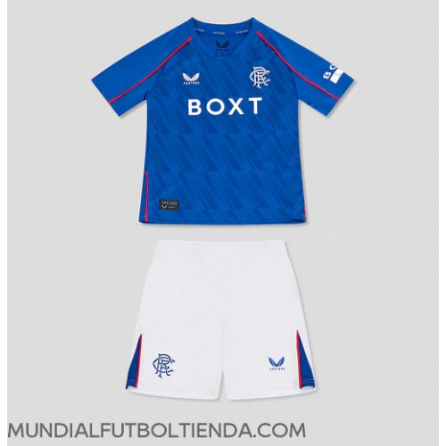 Camiseta Rangers Primera Equipación Replica 2024-25 para niños mangas cortas (+ Pantalones cortos)